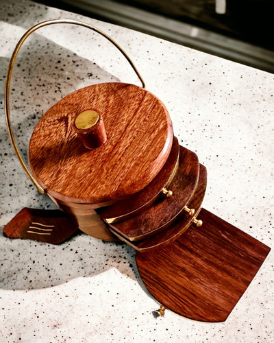 Ρετρό Ξύλινο "Herbaciarnik" με Δυνατότητα Χάραξης