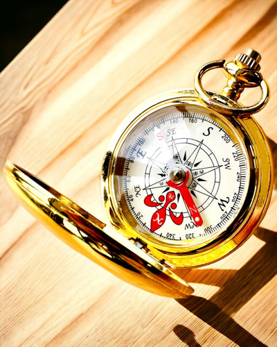 Πυξίδα Wędrowiec με Επιλογή Χαράγματος - χρώμα χρυσό