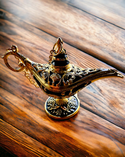 Mała 4 cm Magiczna Lampa Aladyna, brelok, 6 wariantów kolorystycznych - Zaczarowane Wspomnienia, personalizacja grawerem