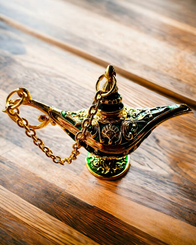 Mała 4 cm Magiczna Lampa Aladyna, brelok, 6 wariantów kolorystycznych - Zaczarowane Wspomnienia, personalizacja grawerem