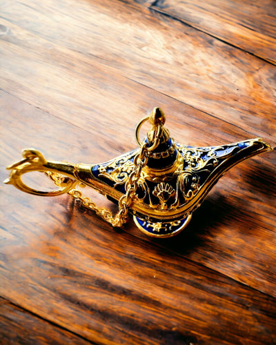 Mała 4 cm Magiczna Lampa Aladyna, brelok, 6 wariantów kolorystycznych - Zaczarowane Wspomnienia, personalizacja grawerem