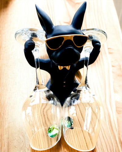 Φιγούρα Bulldog Elegance - Αποκλειστική βάση για ποτήρια, δυνατότητα εξατομίκευσης με χάραξη