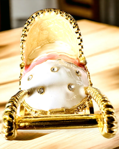 Μικρό Παραμυθένιο Καρότσι για κοσμήματα, θησαυρούς - Βασιλική Κομψότητα, εξατομίκευση με χάραξη