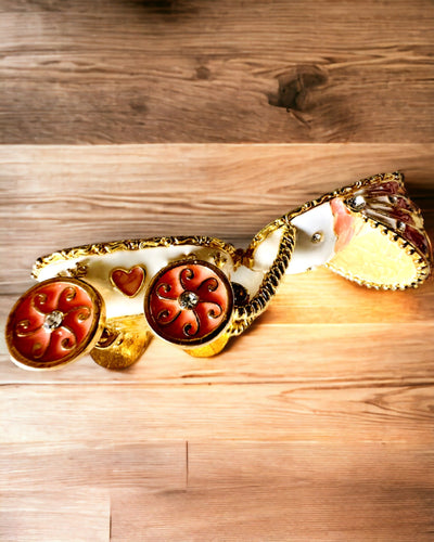 Μικρό Παραμυθένιο Καρότσι για κοσμήματα, θησαυρούς - Βασιλική Κομψότητα, εξατομίκευση με χάραξη