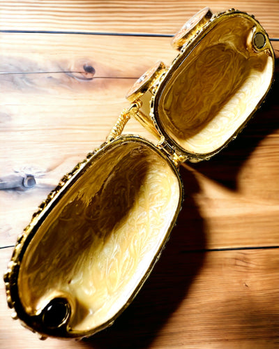 Μικρό Παραμυθένιο Καρότσι για κοσμήματα, θησαυρούς - Βασιλική Κομψότητα, εξατομίκευση με χάραξη