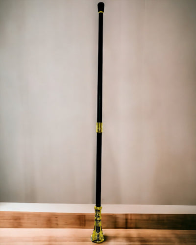 Πολυτελές Μπαστούνι με Χρυσή Λαβή σε Σχήμα Λουλουδιού – Κομψό και Μοντέρνο, 93 εκ.