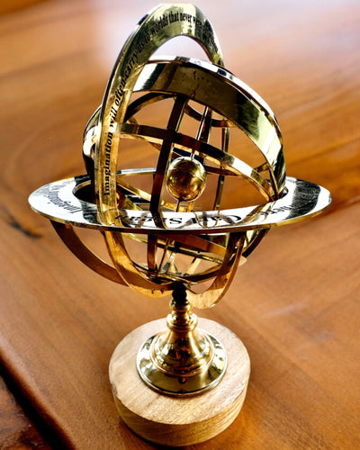 Astrolabium Artis - Χειροποίητο με Επιλογή Χαράγματος, διακόσμηση για το γραφείο, premium