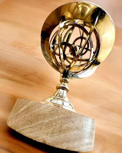 Astrolabium Artis - Χειροποίητο με Επιλογή Χαράγματος, διακόσμηση για το γραφείο, premium