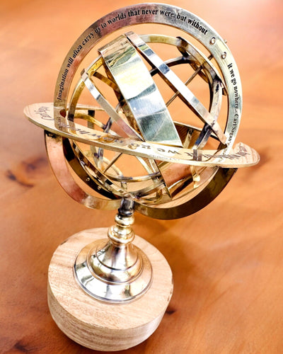 Astrolabium Artis - Χειροποίητο με Επιλογή Χαράγματος, διακόσμηση για το γραφείο, premium