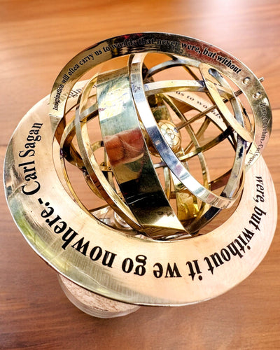 Astrolabium Artis - Χειροποίητο με Επιλογή Χαράγματος, διακόσμηση για το γραφείο, premium