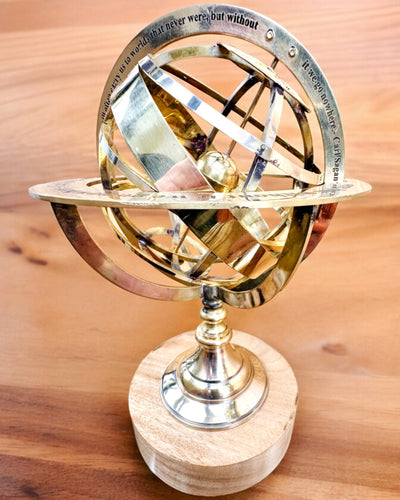 Astrolabium Artis - Χειροποίητο με Επιλογή Χαράγματος, διακόσμηση για το γραφείο, premium