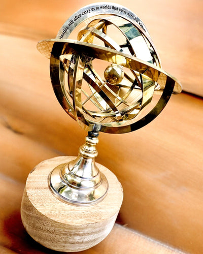 Astrolabium Artis - Χειροποίητο με Επιλογή Χαράγματος, διακόσμηση για το γραφείο, premium