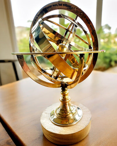 Astrolabium Artis - Χειροποίητο με Επιλογή Χαράγματος, διακόσμηση για το γραφείο, premium