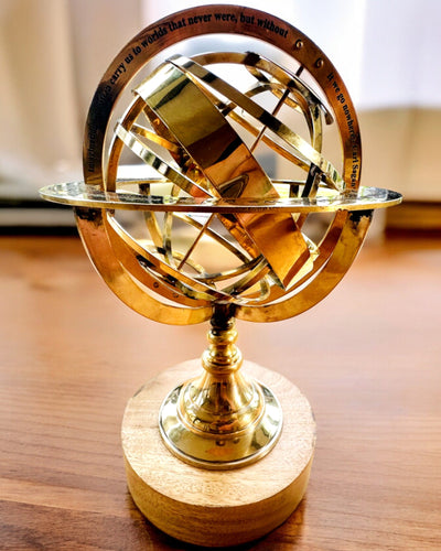 Astrolabium Artis - Χειροποίητο με Επιλογή Χαράγματος, διακόσμηση για το γραφείο, premium