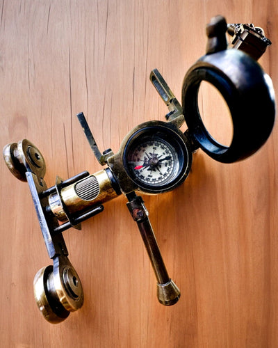 Κιάλια Nautica - Αποκλειστικό Vintage Αξεσουάρ - Χειροποίητο με Επιλογή Χαράγματος, διακόσμηση για το γραφείο, premium