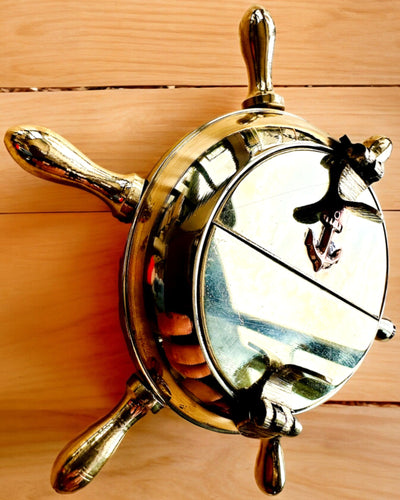 Ορειχάλκινο Σταχτοδοχείο Καπετάνιου - επιλογή εξατομίκευσης για δώρο με χάραξη, χειροποίητο