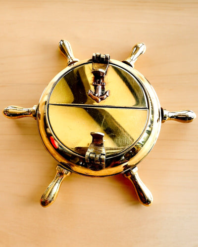 Ορειχάλκινο Σταχτοδοχείο Καπετάνιου - επιλογή εξατομίκευσης για δώρο με χάραξη, χειροποίητο