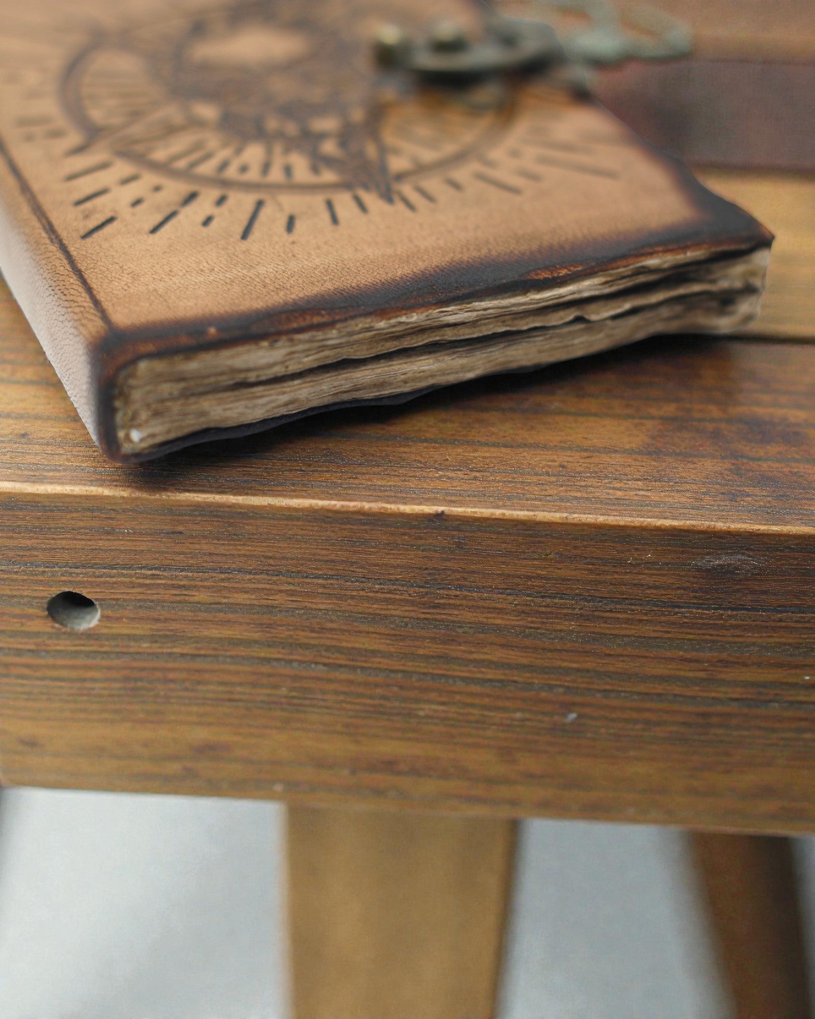 Noctis Sigil – Δερμάτινο Σημειωματάριο Πεντάγραμμο και Κρανίο