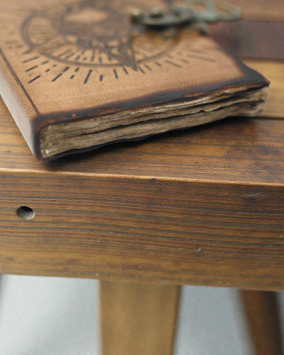 Noctis Sigil – Δερμάτινο Σημειωματάριο Πεντάγραμμο και Κρανίο