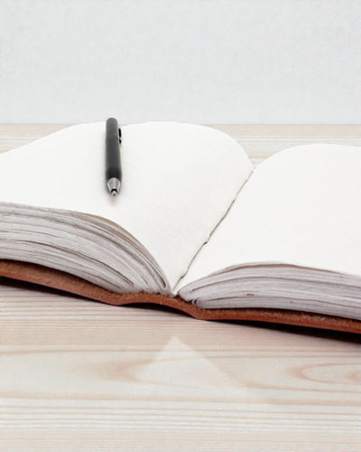 Skórzany Notatnik 7 Czakr – Duży Format (25 x 33 cm) – 200 stron