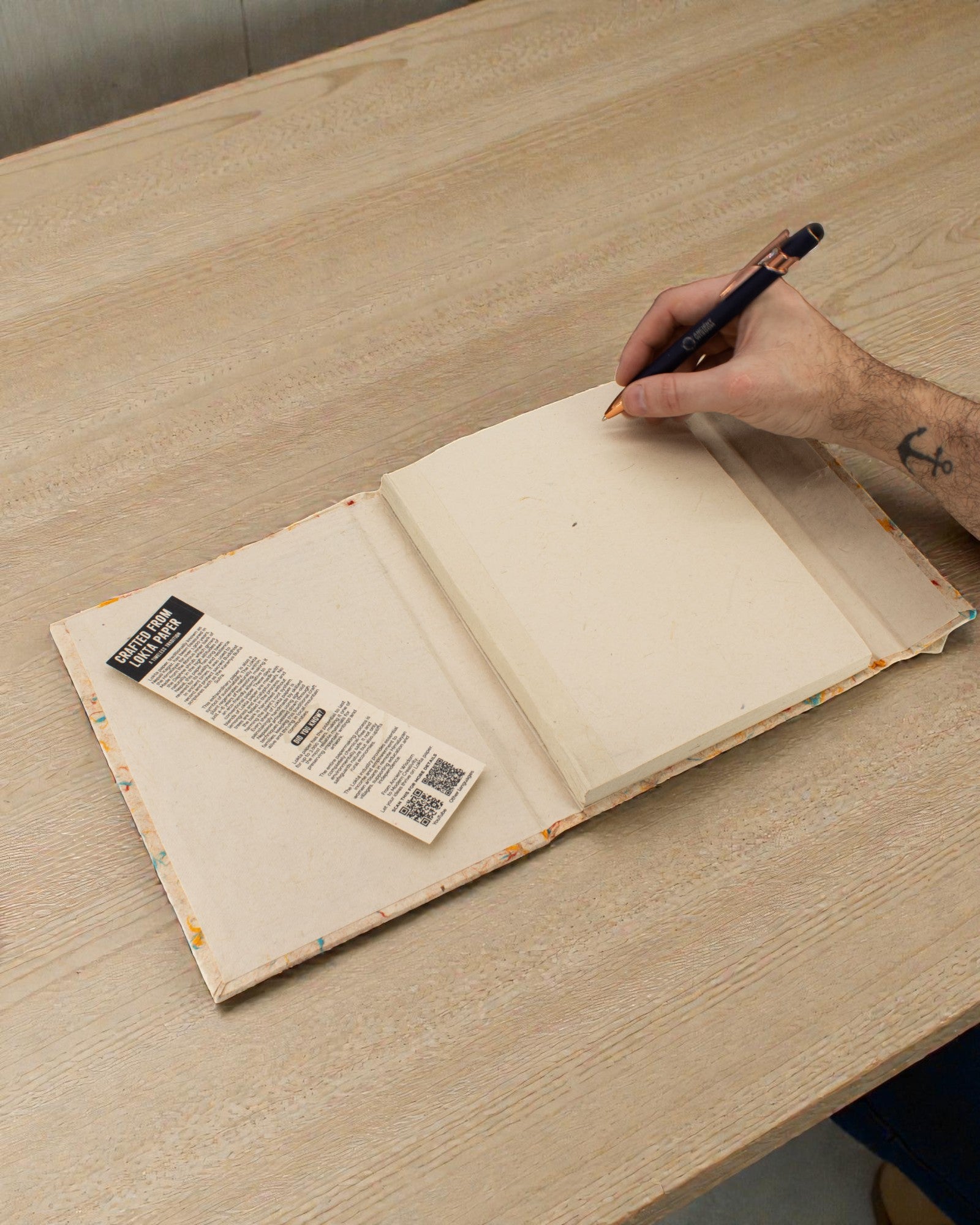 Duży Notatnik Lokta Wielokolorowa Bawełna (45 kartek, 21 x 15 cm)