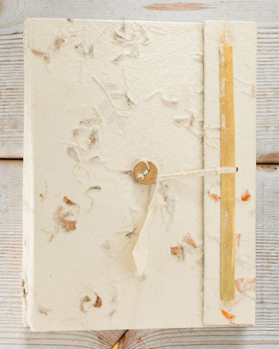 Μεγάλο σημειωματάριο Lokta Βοτανική Άνθηση – Λουλούδια (45 φύλλα, 21 x 15 cm)