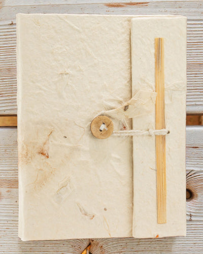 Μεσαίο Σημειωματάριο Lokta Βοτανική Αφή – Αποξηραμένα Άνθη (45 φύλλα, 15 x 12 cm)