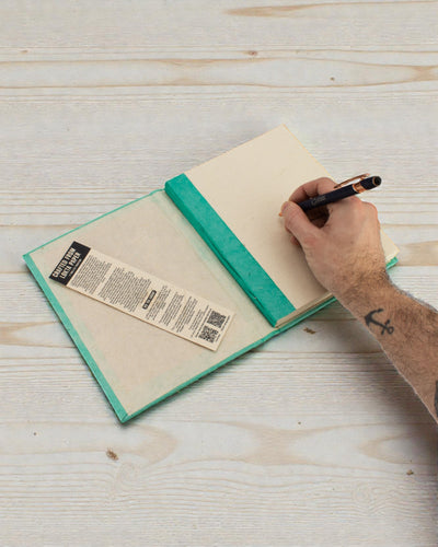 Καλλιτεχνικό Σημειωματάριο Lokta Μωσαϊκό – Μικρά Πλακίδια Γαλαζοπράσινο (45 φύλλα, 21 x 15 cm)