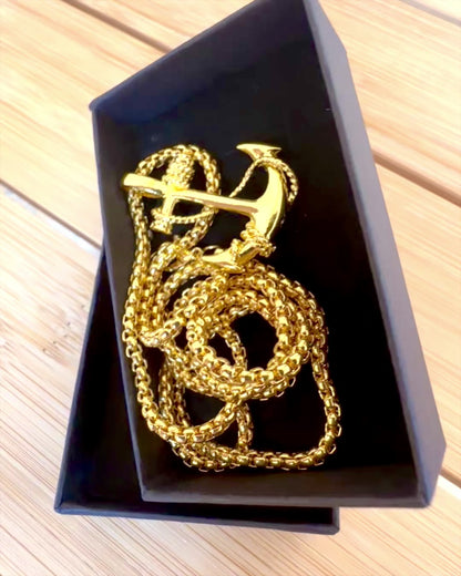 "Kotwica Determinacji - Amulet Morski", κολιέ, δυνατότητα εξατομίκευσης με χάραξη για δώρο, 3 επιλογές διαθέσιμες