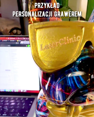 Πολύχρωμο Bulldog με Γυαλιά - Μοναδική Διακόσμηση Εσωτερικού Χώρου, διακοσμητικό αγαλματίδιο για δώρο, εξατομίκευση με χάραξη