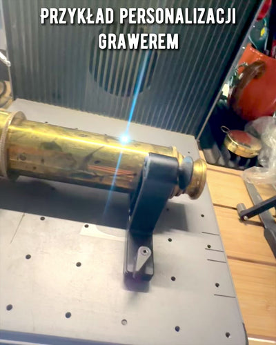 Luneta Królewska „Voyager 1818” – Ekskluzywna, Mosiężna, 83 cm, ręcznie robiona, etui ze Skóry Naturalnej – Edycja Kolekcjonerska, personalizacja grawerem na prezent