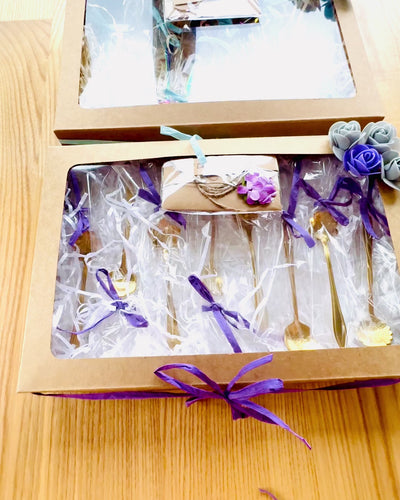 Σετ Κουταλιών "Λουλουδάτη Ραψωδία" - εξατομίκευση με χάραξη για δώρο, 2 επιλογές διαθέσιμες