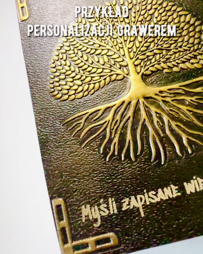 Vintage Ημερολόγιο "Δέντρο της Ζωής" A6 - Κομψό Ανάγλυφο Εξώφυλλο από Συνθετικό Δέρμα, 100 Σελίδες