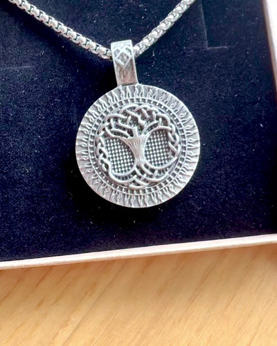 Amulet Drzewa Życia z Możliwością Grawerowania - naszyjnik "Witalność Natury", personalizacja