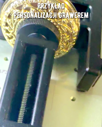 "Złoty Majestat" - Πολυτελές Μηχανικό Ρολόι Τσέπης με Διαφανή Πυρήνα. Προσωποποίηση με χάραξη