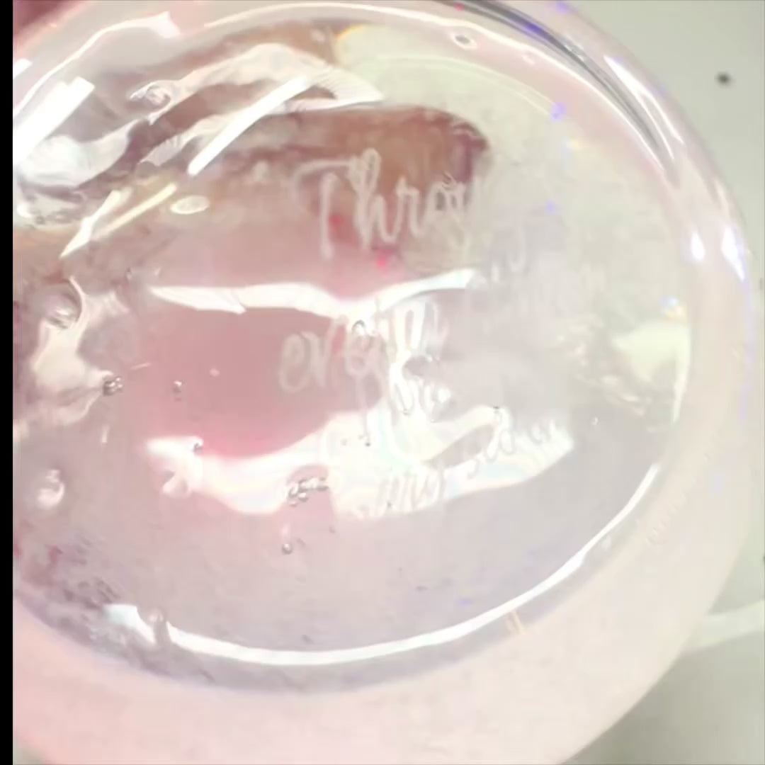 Barometr Burzowy Fitzroya - Kropla Storm Glass z możliwością personalizacji grawerem - elegancki prezent w kształcie kropli, wysokość 11 cm, szklane naczynie z unikalnymi kryształami reagującymi na zmiany pogody