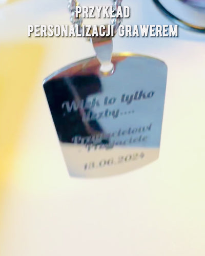 Κολιέ με Dog Tag "Τρεις Αποχρώσεις Στυλ" - Ταυτότητα - Κομψό Μενταγιόν από Ανοξείδωτο Ατσάλι με Δυνατότητα Χάραξης