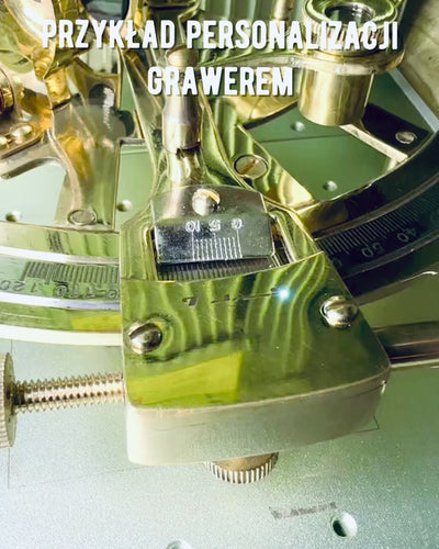 Καλλιτεχνικό εξάντας χρυσού χρώματος - δυνατότητα εξατομίκευσης με χάραξη