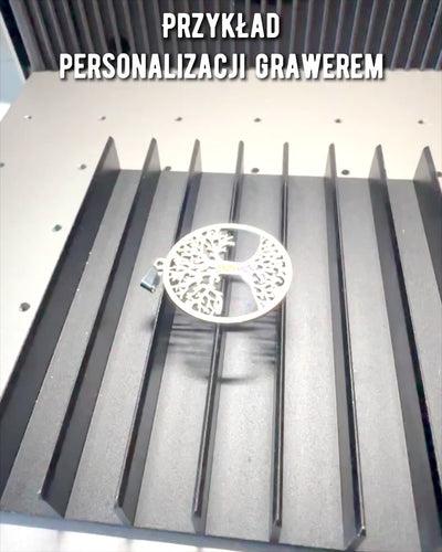 Κολιέ "Δέντρο της Ζωής" από Ανοξείδωτο Ατσάλι - εξατομίκευση με χάραξη, 2 χρωματικές παραλλαγές