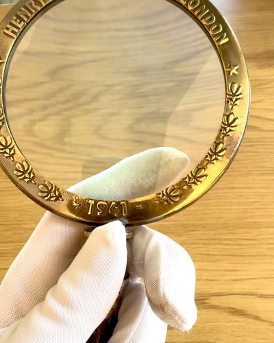 Lupa Mosiężna Navigator 1941 z Etui Skórzanym – Ręcznie Wykonana, Premium, możliwość personalizacji na prezent