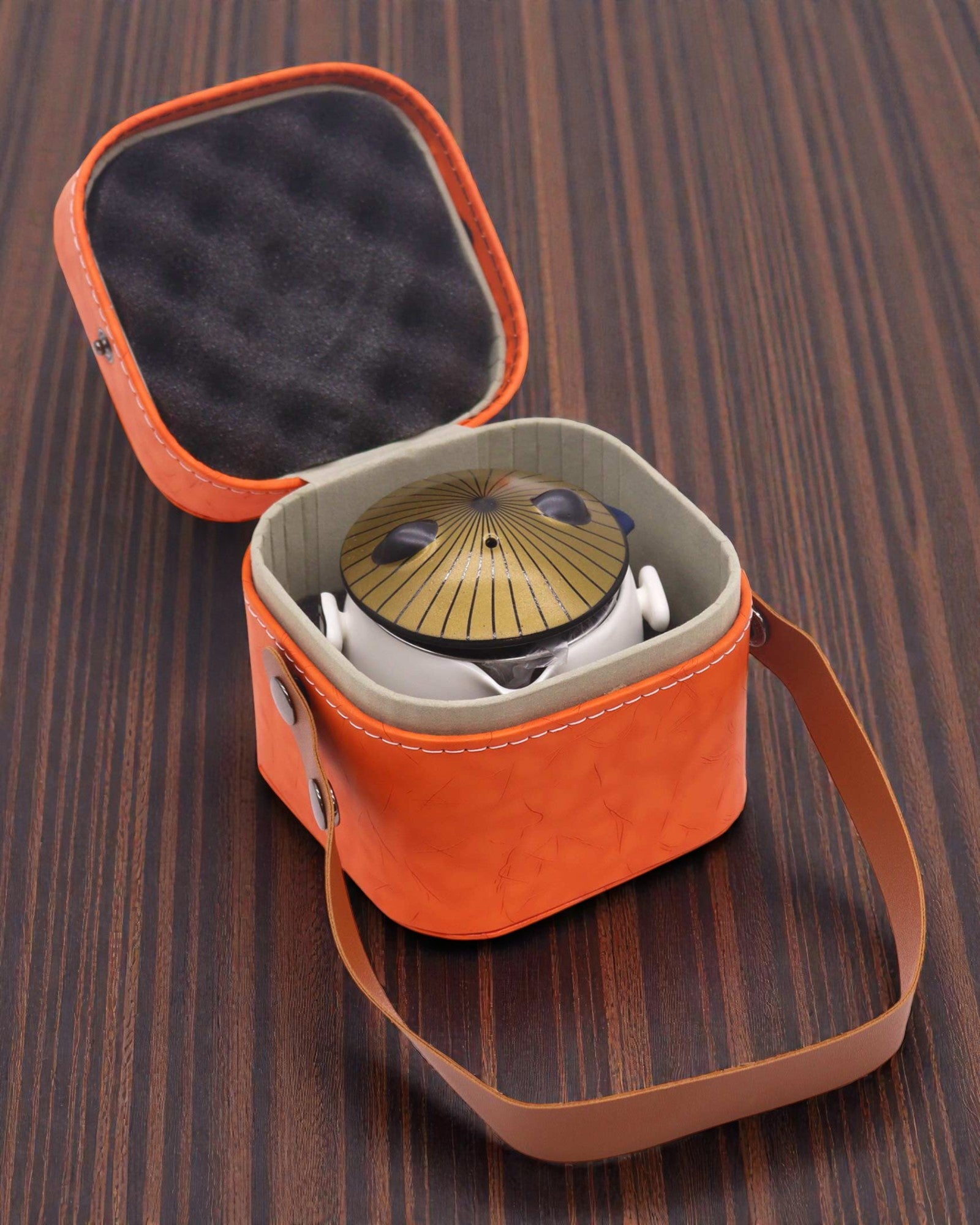 Panda – Turystyczny Zestaw do Herbaty z Pokrywą i 2 Kubeczkami