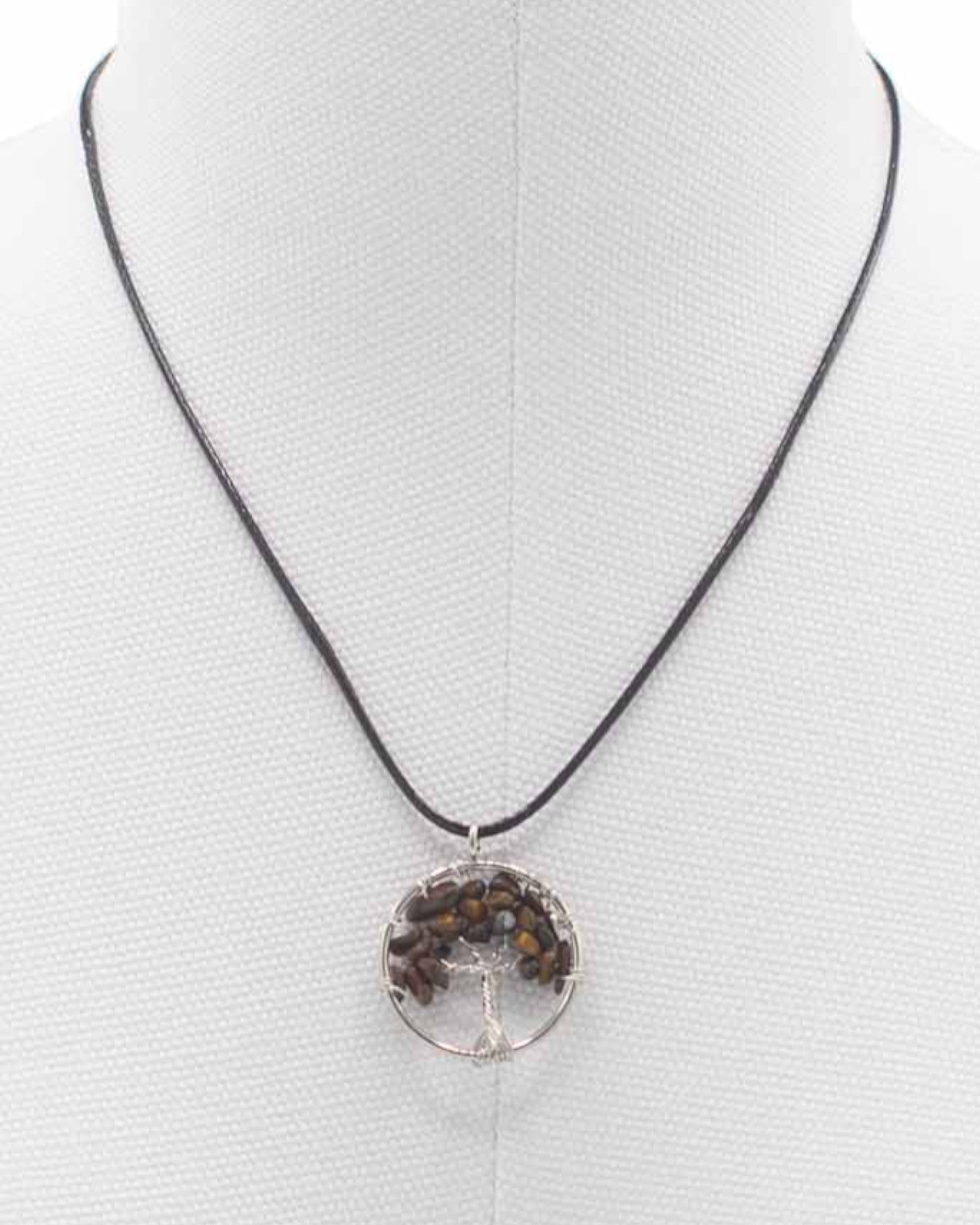 Naszyjnik Drzewo Życia Ochrona i Pewność – Tygrysie Oko