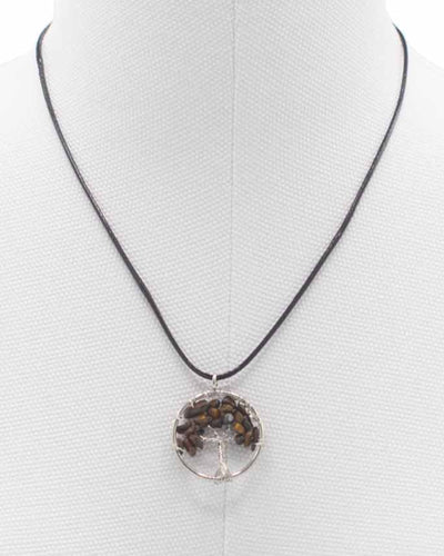 Naszyjnik Drzewo Życia Ochrona i Pewność – Tygrysie Oko