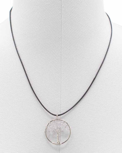 Κολιέ Δέντρο της Ζωής Καθαρή Ενέργεια – Ορεινός Κρύσταλλος